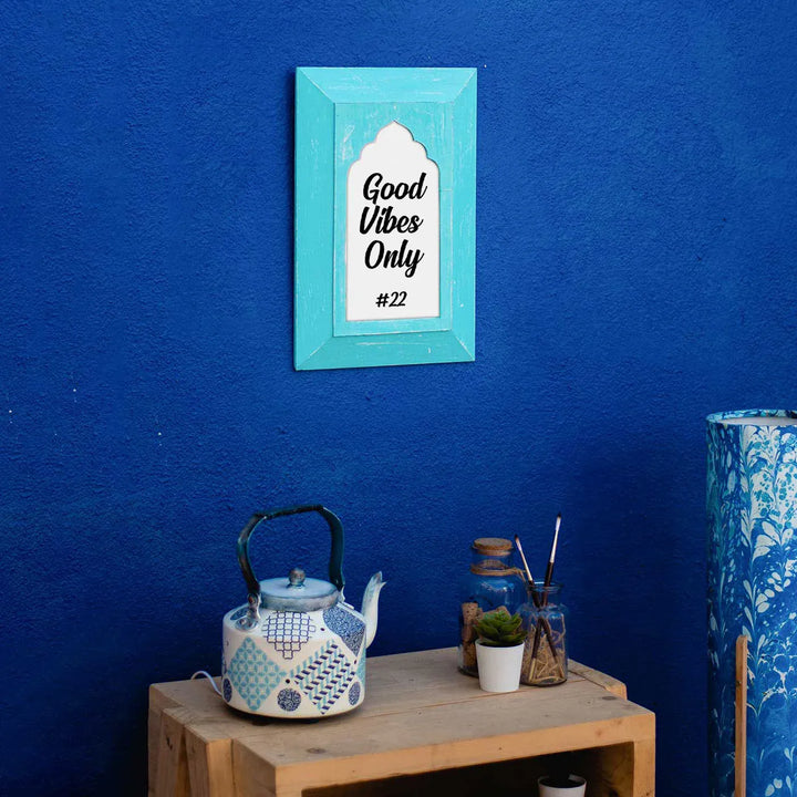 10x15 in| Vintage Medium Mughal Styled Frame Personalised Distress Finish Pine Wood Nameplate