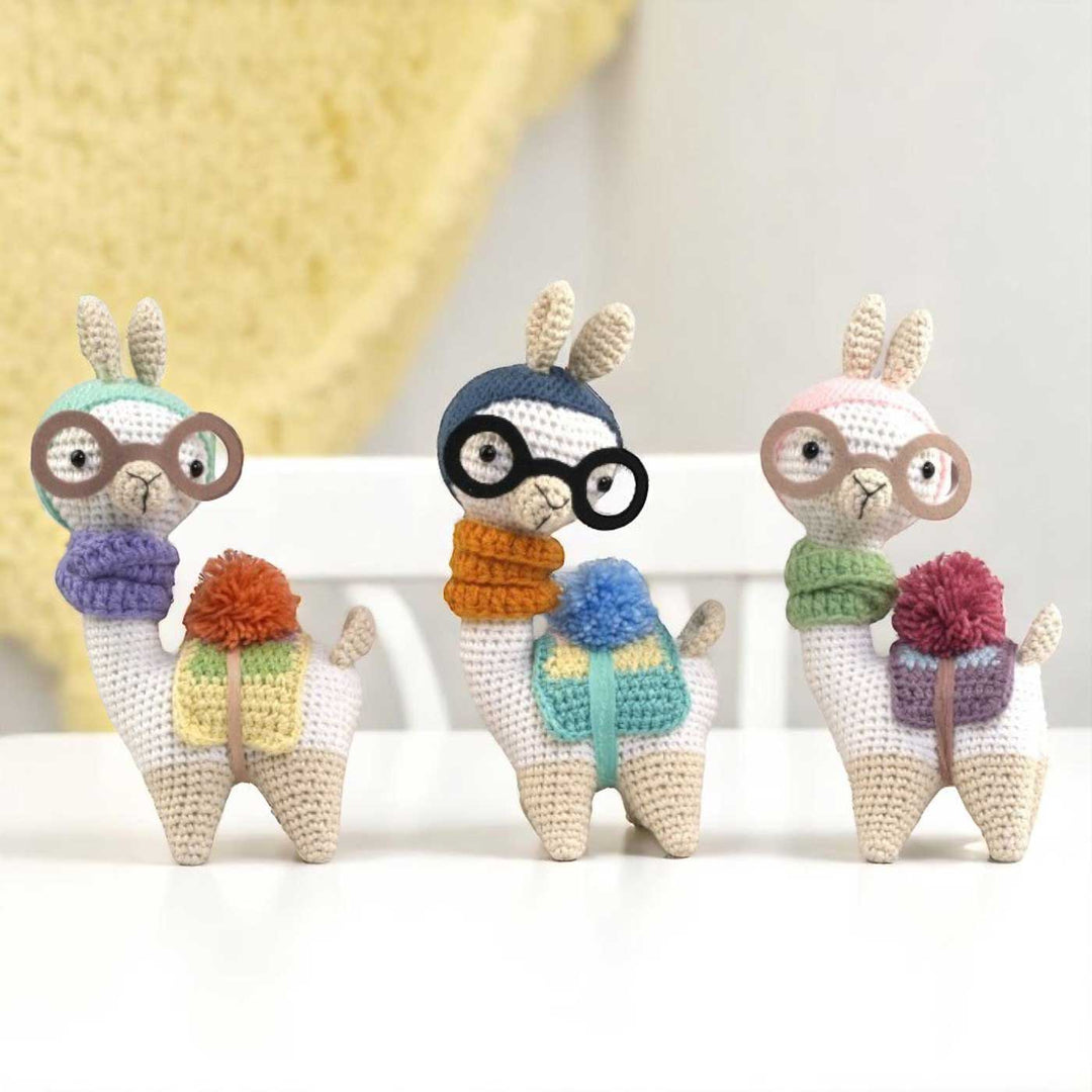 Handmade Crochet Llama Toy for Kids