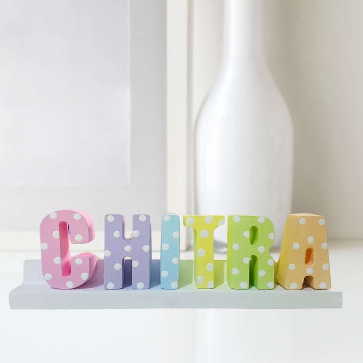 Personalized Hand-Painted Ceramic Kids Name Plate