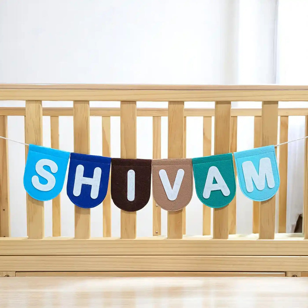 Personalized Handmade Beach Theme Felt Bunting For Kids