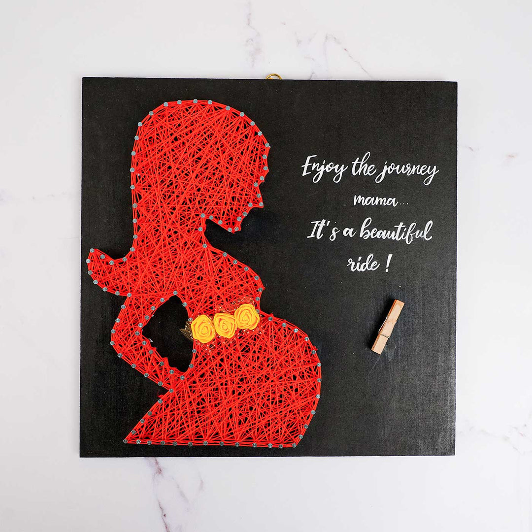 Photo Personalized Handmade String Art New Mom Theme Wooden Decorative Plaque For Mothers