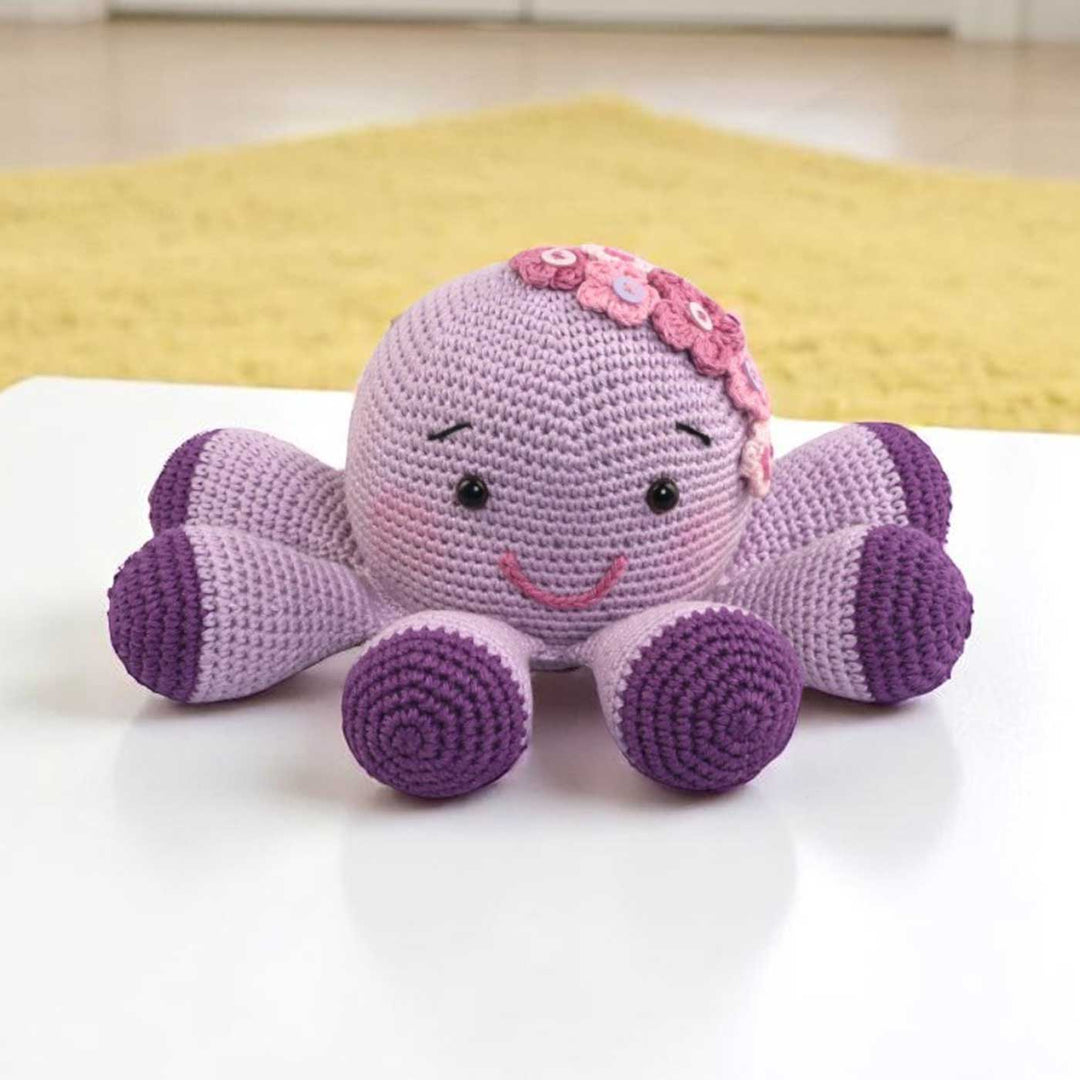 Handmade Crochet Octopus Toy for Kids