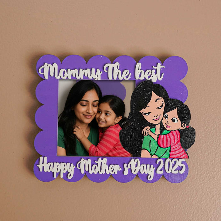 Photo Personalized Polaroid Theme MDF Wood Fridge Magnet For Mothers