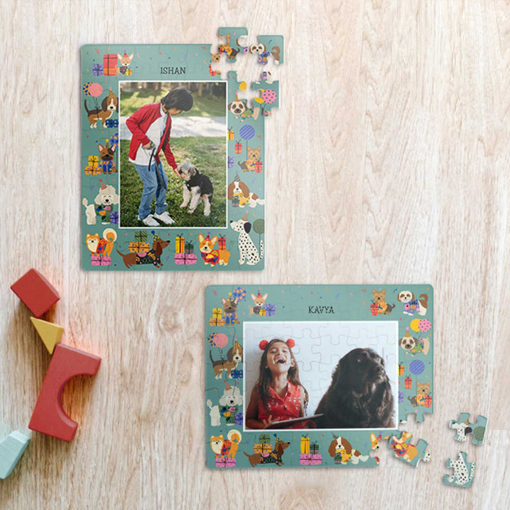 Photo Personalized Paw Party Theme Acrylic Puzzle