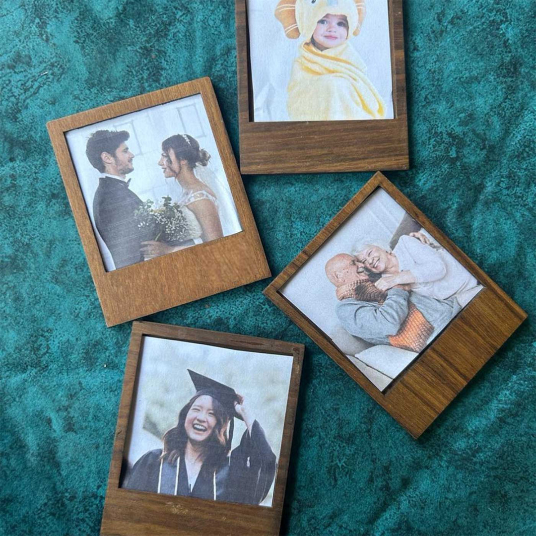 Personalized "Forever" Wooden Fridge Magnet | Set Of 3