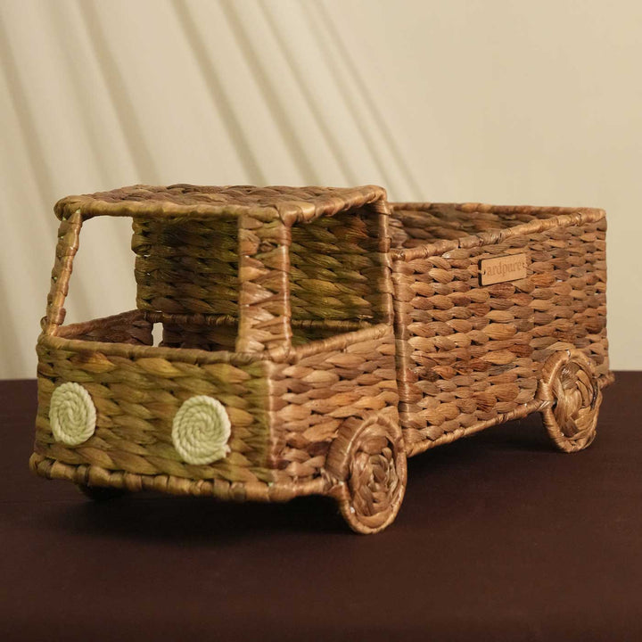 Handmade Water Hyacinth Truck Basket