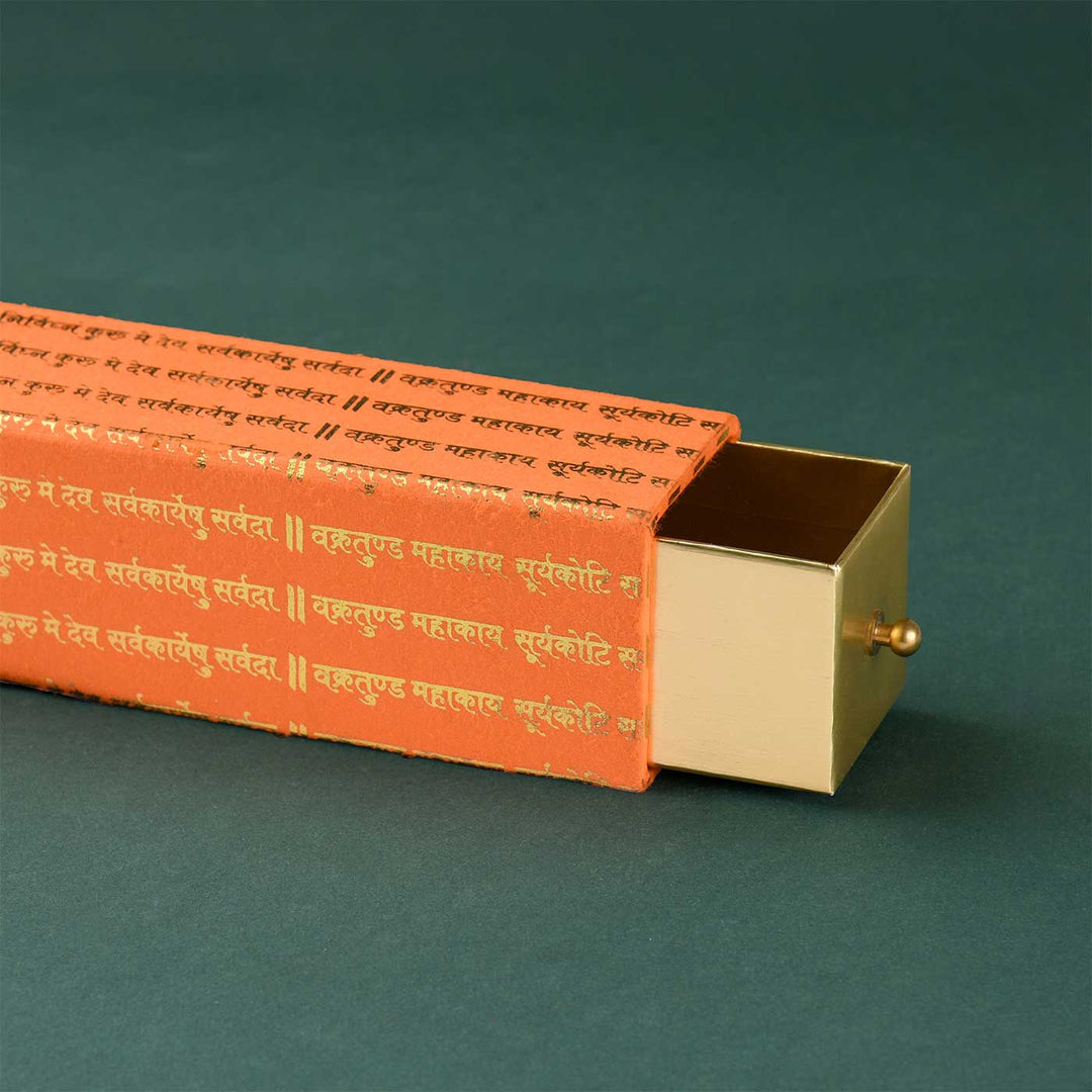 Handmade Mantra Slider Paper Gift Box