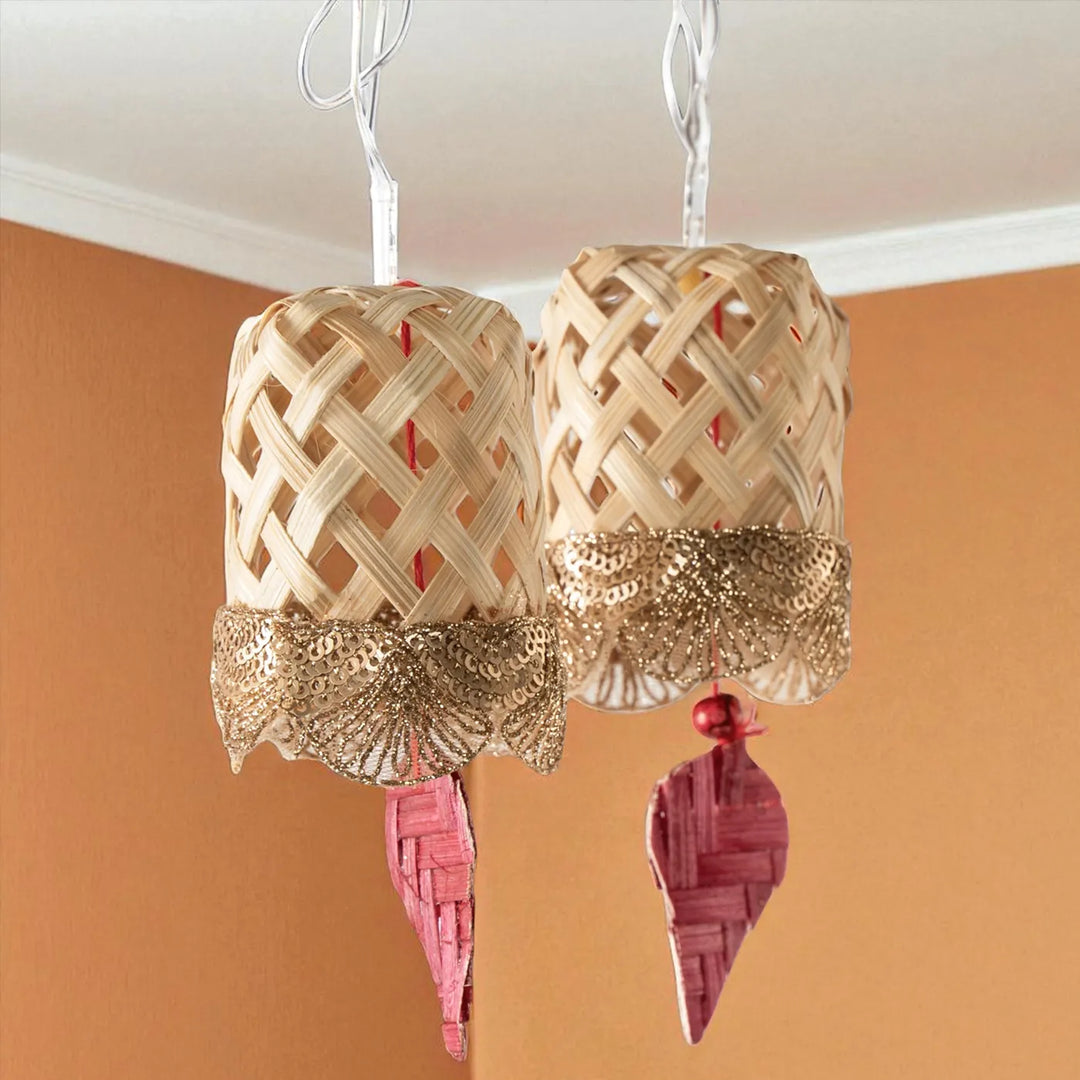 Bell Shaped Eco-Friendly Handmade Woven Bamboo Fairy Light | 3 meters
