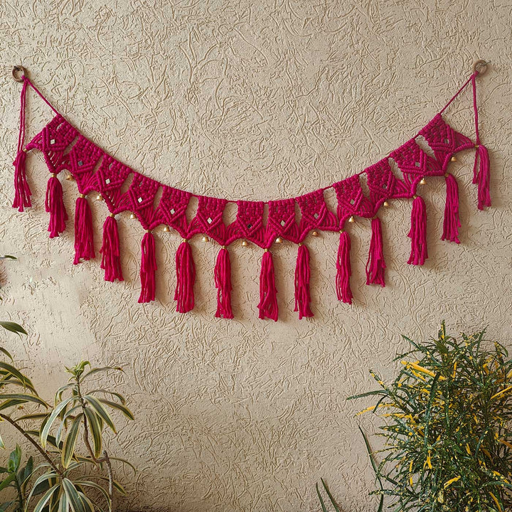 40 In | Handmade Macrame Samriddhi Design Cotton Toran