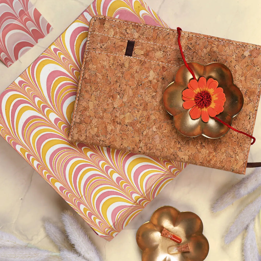 Eco-Friendly Festive Rakhi Hamper | Includes 1 Notebook, 1 Rakhi, 1 Roli Chawal & 1 Greeting Card