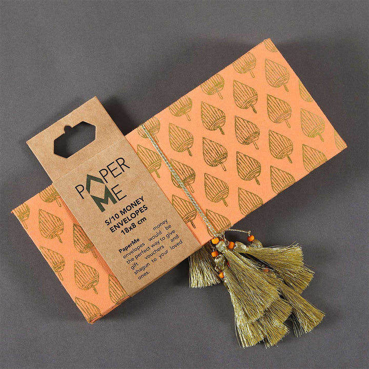 Personalized Handmade Paan Paper Envelopes | Set Of 10