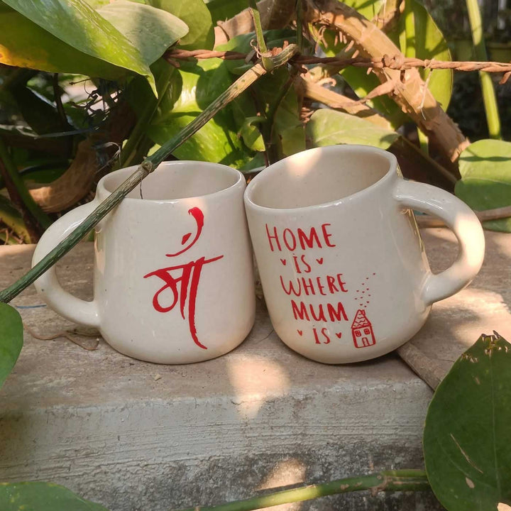 Handmade Mum Is Home Design Ceramic Mug