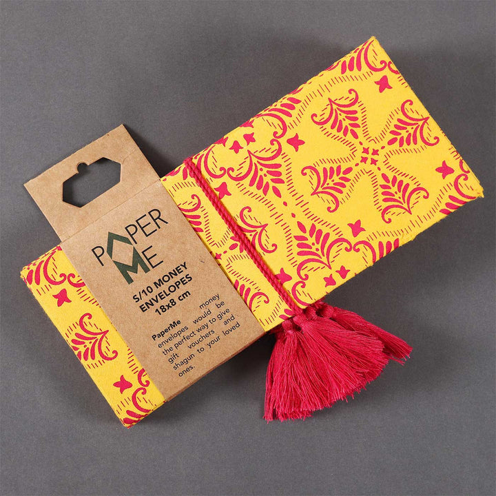Personalized Handmade Ragini Paper Envelopes | Set Of 30