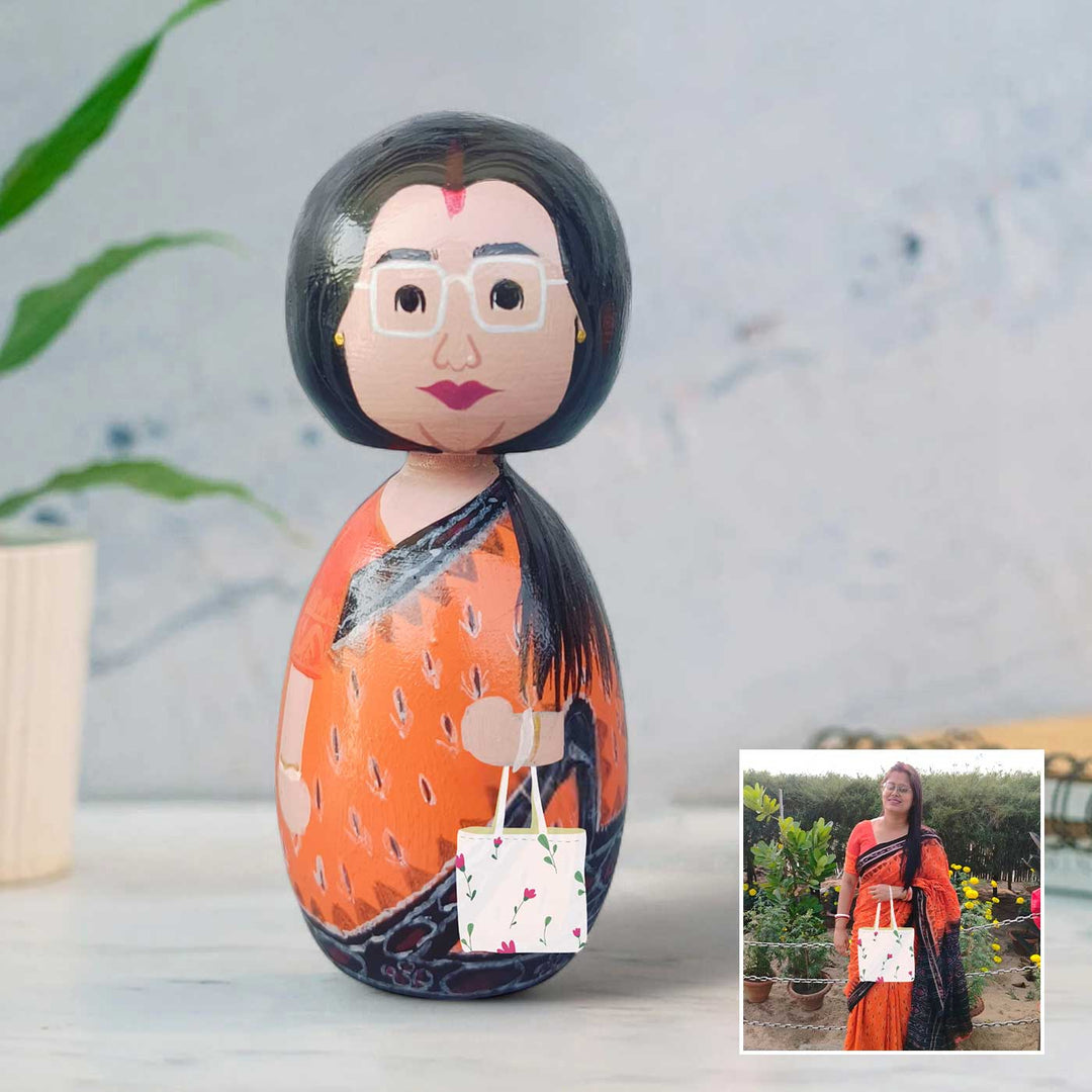 Photo Personalized Wooden Peggy Doll