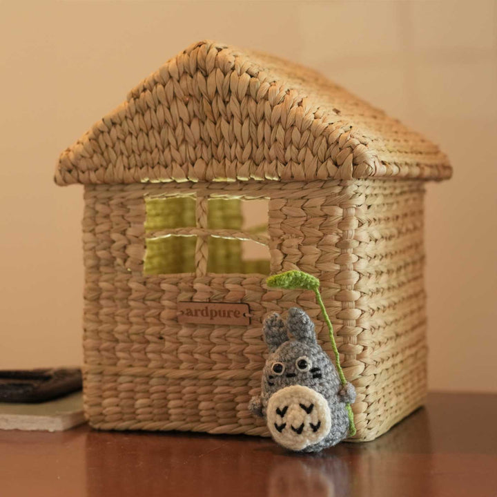 Handmade Kauna Grass Hut Basket