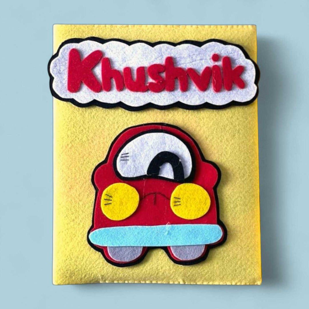 Personalized 3D Car Theme Felt Photo Album For Kids