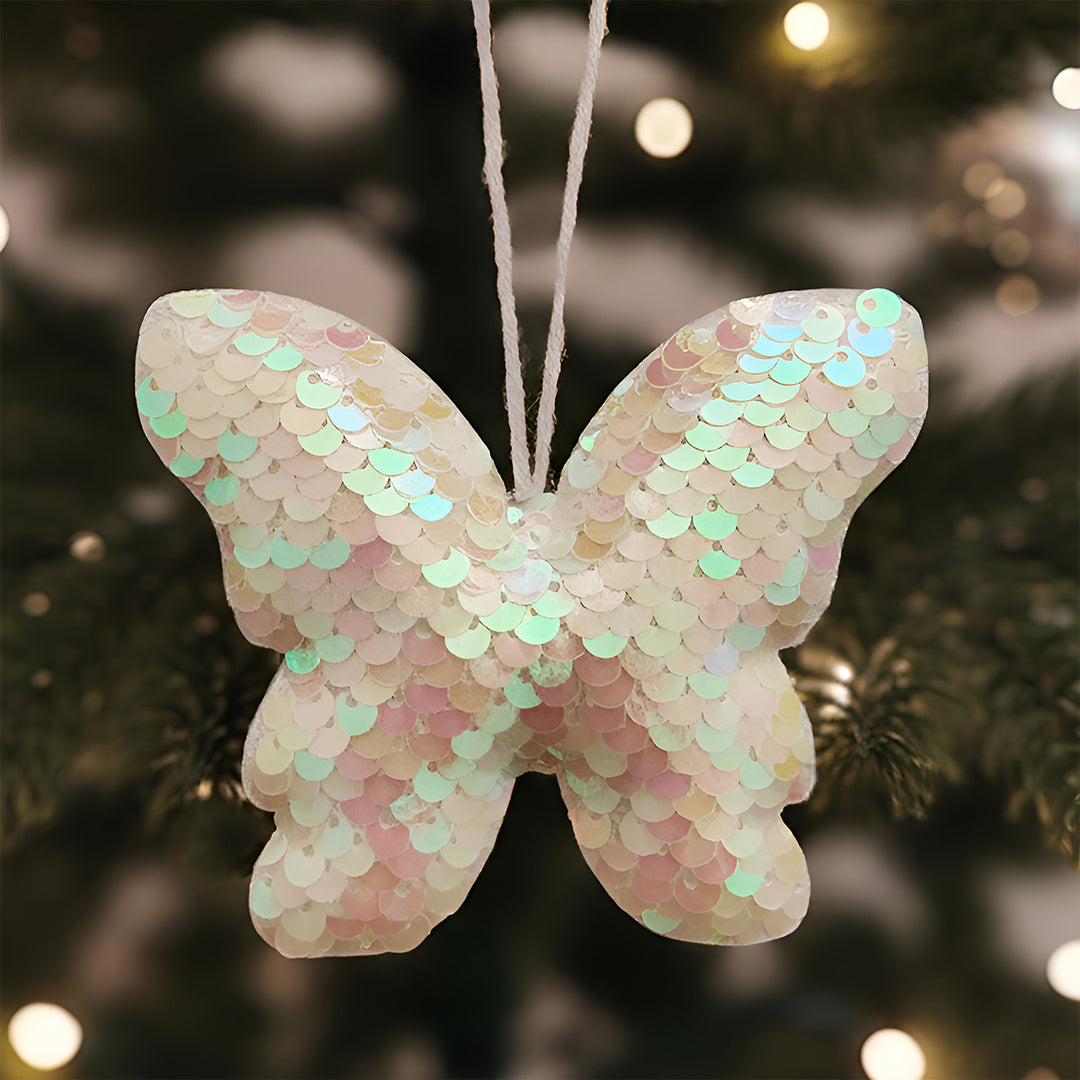 Handmade Sequin Butterfly Ornament For Christmas Decoration
