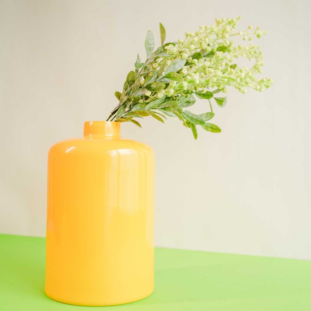 Art Deco Orange Glass Vase