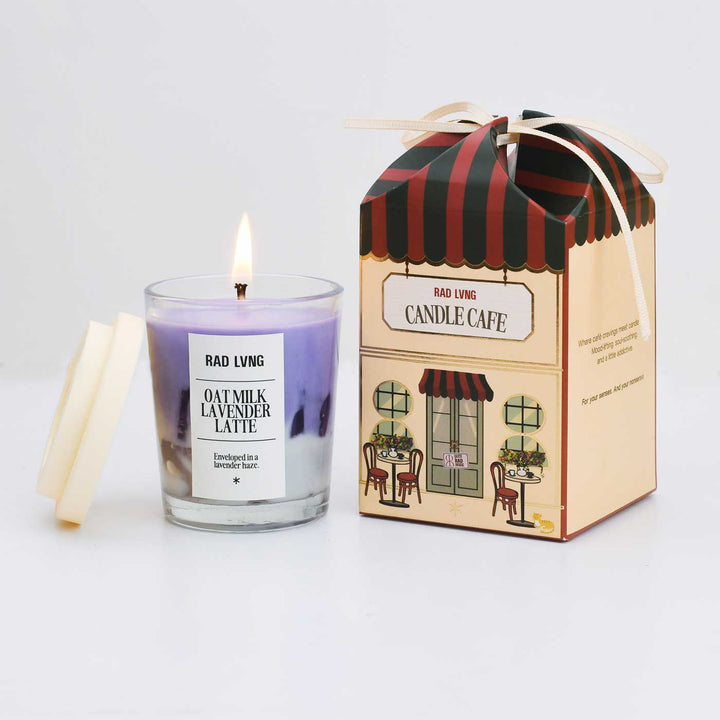 Hand Poured Oat Milk Lavender Latte Petite Scented Soy Wax Candle
