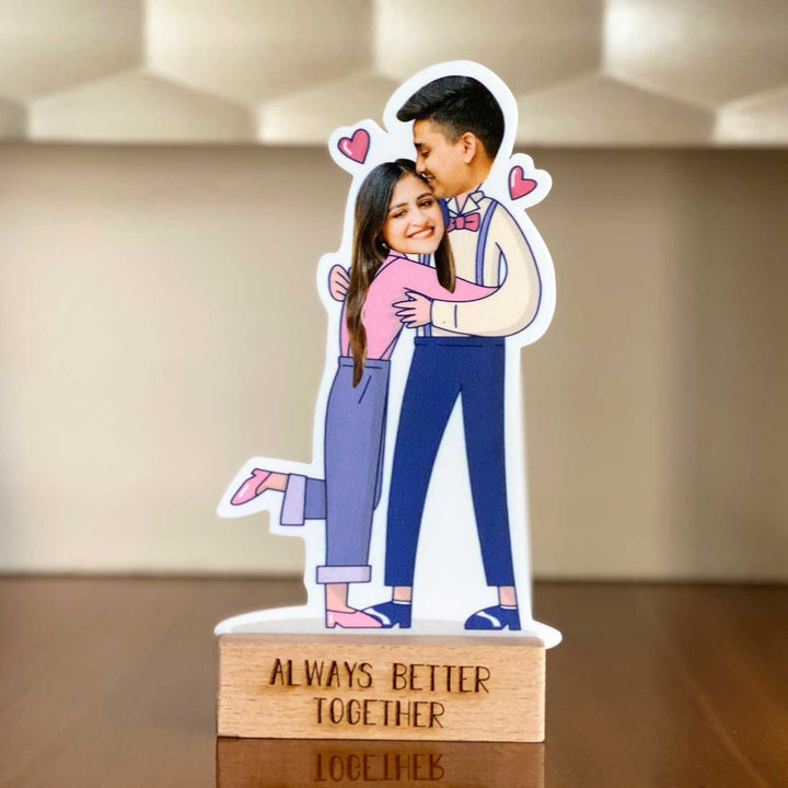 Photo Personalized Always Better Together Acrylic Caricature Cutout