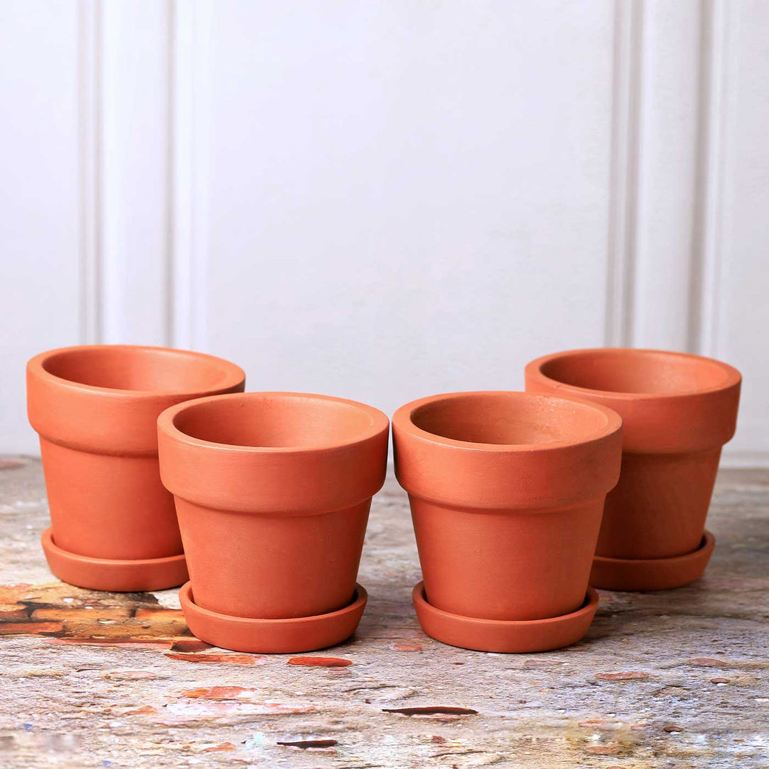 Handmade Small 4.5 Inch Gamala Planter Terracotta Planter Pot