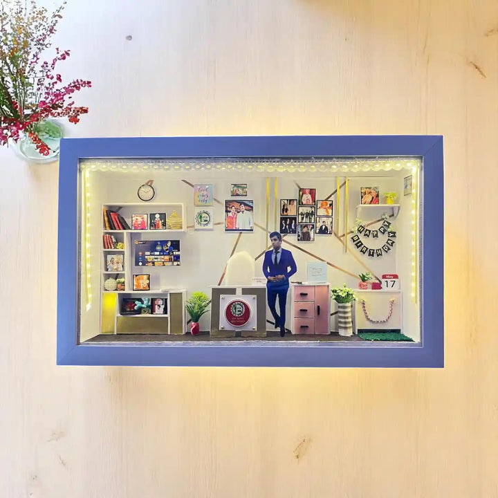 Photo Personalized Handmade Birthday Theme Mdf Wood Decorative Plaque With Lights