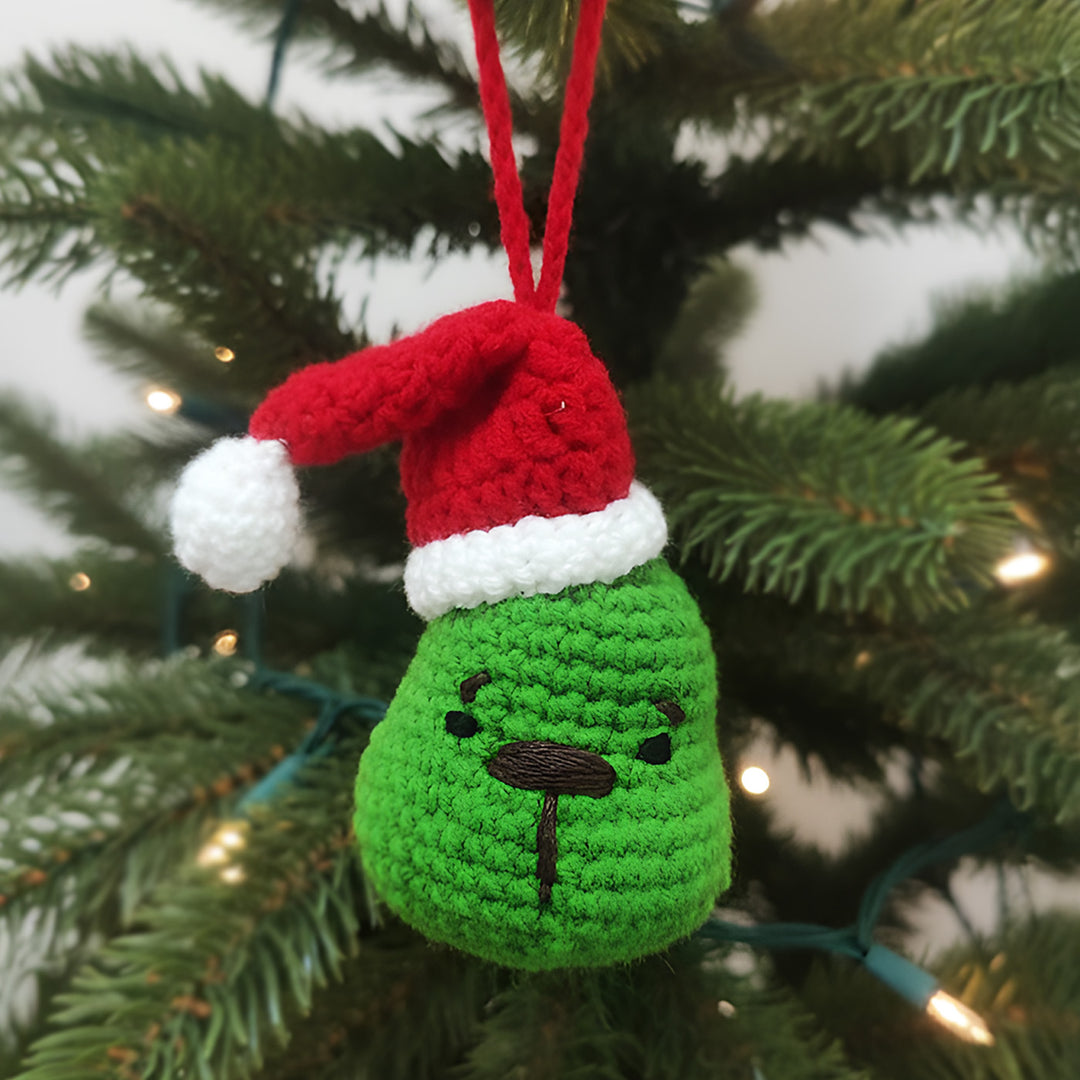 Handmade Crochet Grinch Ornament For Christmas Decoration