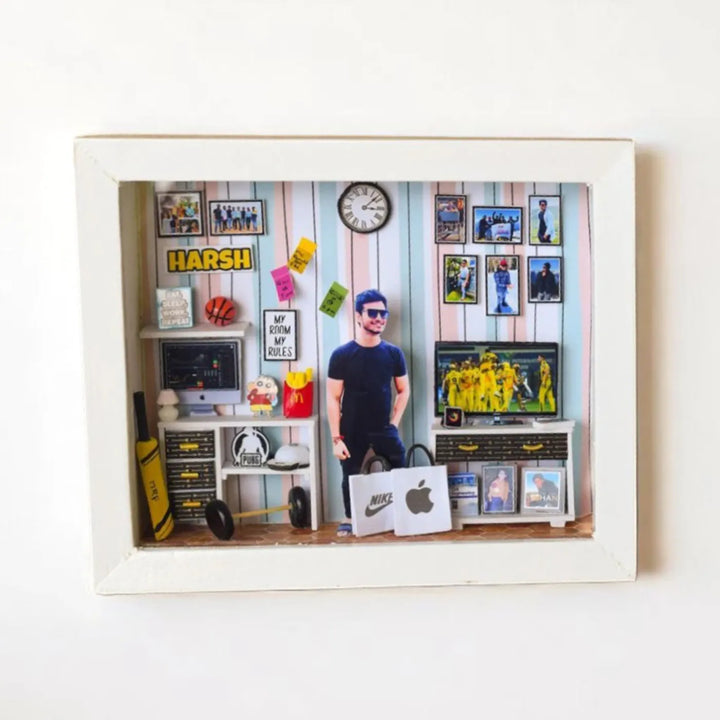 Photo Personalized Handmade Happy Corner MDF Wood Decorative Plaque