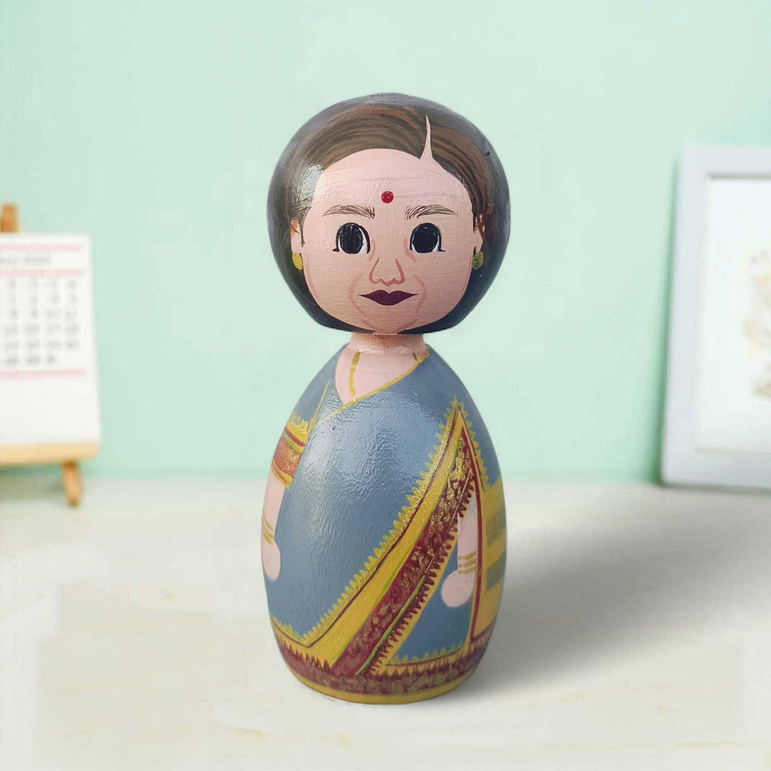 Photo Personalized Wooden Peggy Doll