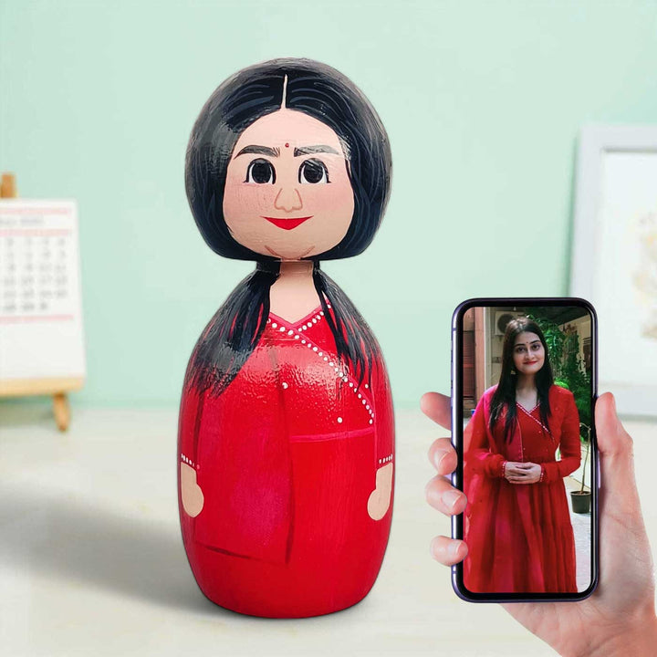 Photo Personalized Wooden Peggy Doll