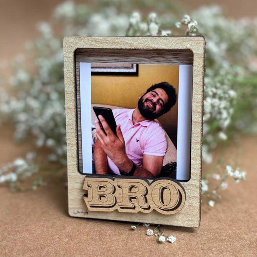 Photo Personalized Sibling Theme Wooden Fridge Magnet | Set of 2