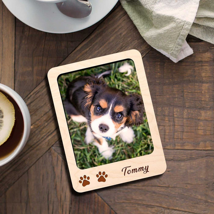 Photo Personalized Printed Pet Theme Wooden Fridge Magnet