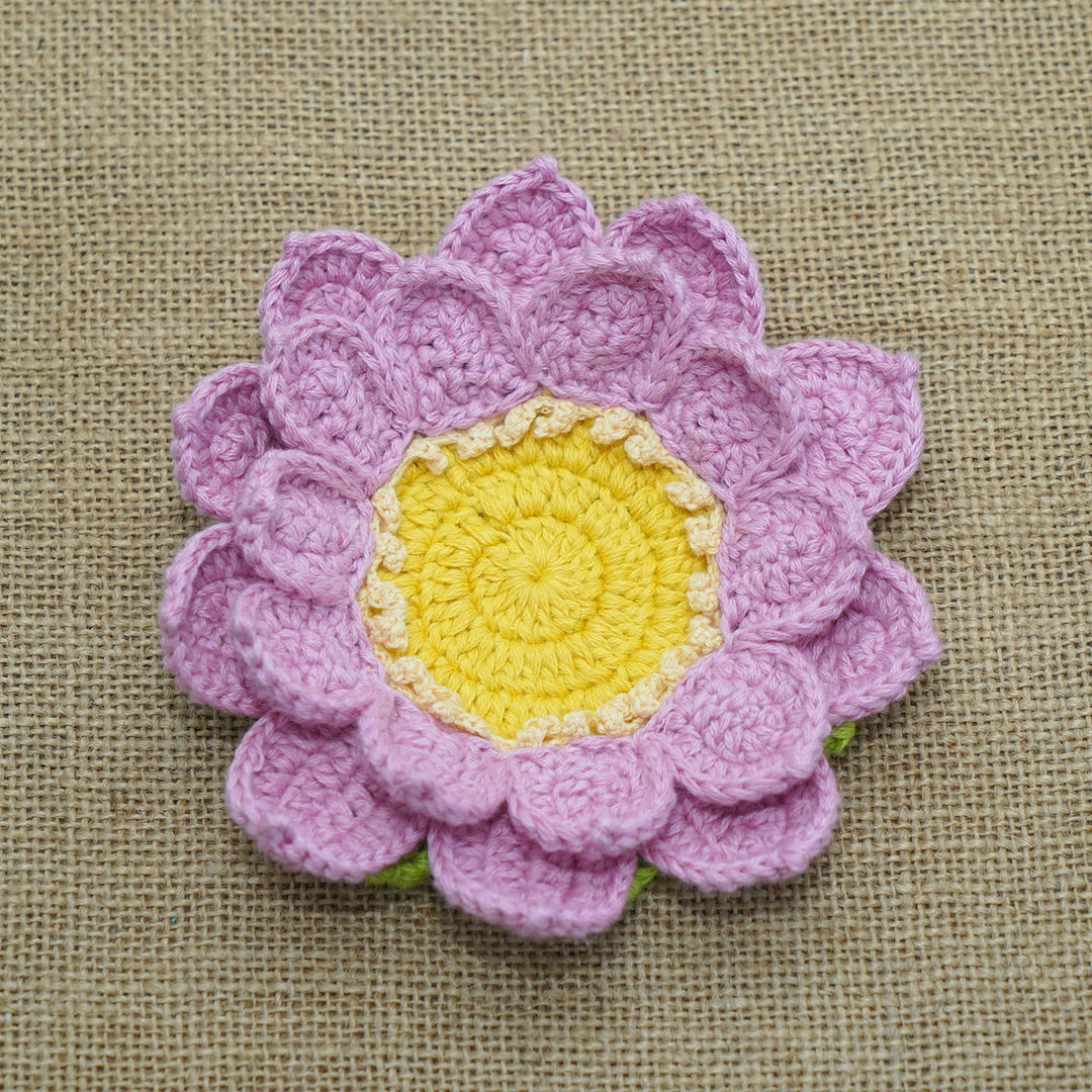5.5 Inch | Handmade Crochet Lotus Tealight Holder