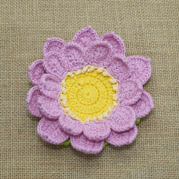 5.5 Inch | Handmade Crochet Lotus Tealight Holder