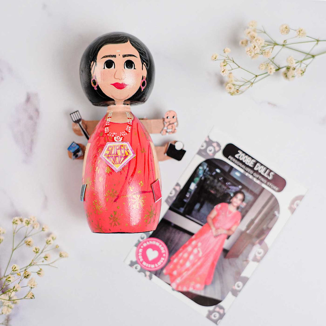 Photo Personalized Wooden Peggy Doll