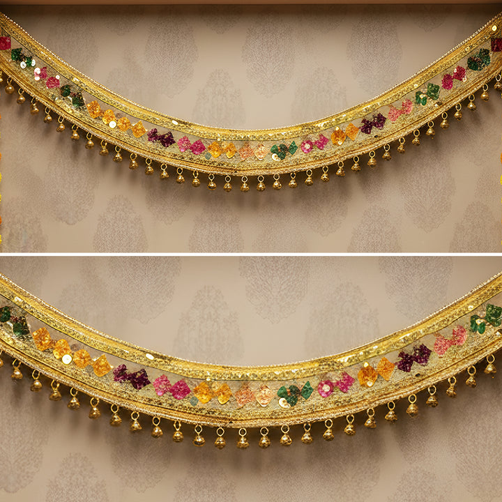 40 In | Handmade Beaded Golden Designer Toran