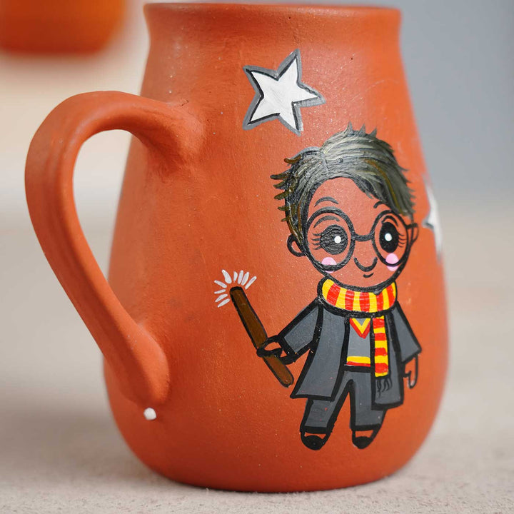 Hand-Painted Harry Potter Terracotta Mug