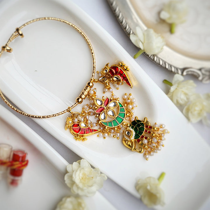 Handcrafted Meenakari Elephant Bangle Lumba Rakhi For Bhabhi