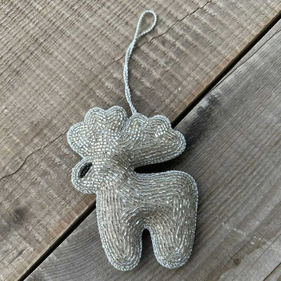 Reindeer Premium Beaded Zardozi Ornament