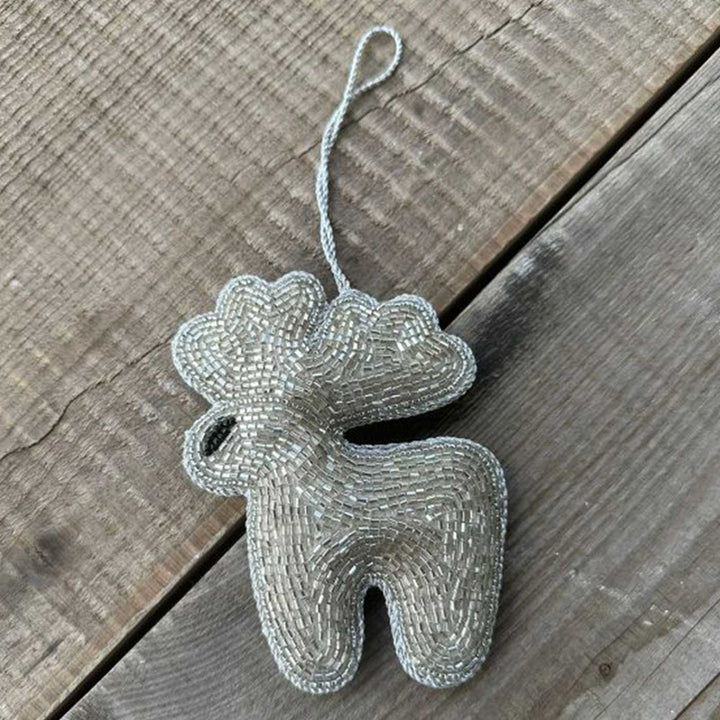 Reindeer Premium Beaded Zardozi Ornament