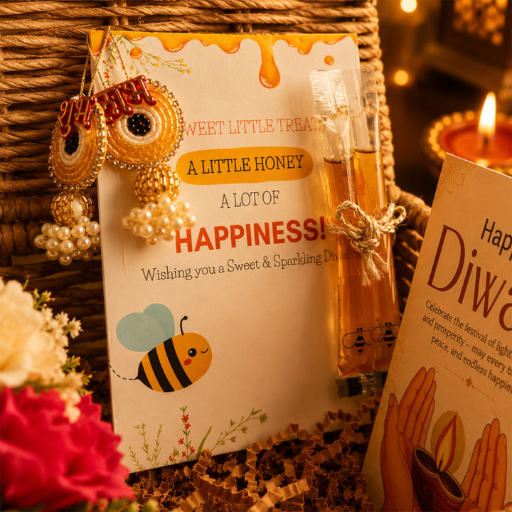 Rustic Ruby Red Jute Basket Diwali Gift Hamper With Red Mug And Shubh Labh Box For Festive Gifting