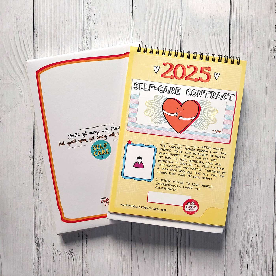 Self-care Contract 2026 Spiral Calendar With Holidays | 10+ Freebies Included