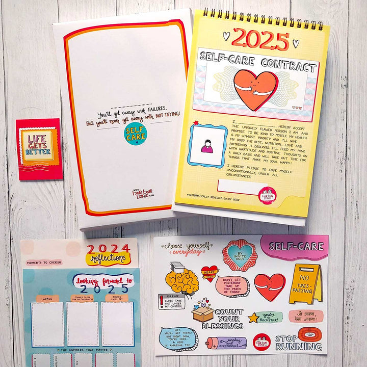 Self-care Contract 2026 Spiral Calendar With Holidays | 10+ Freebies Included