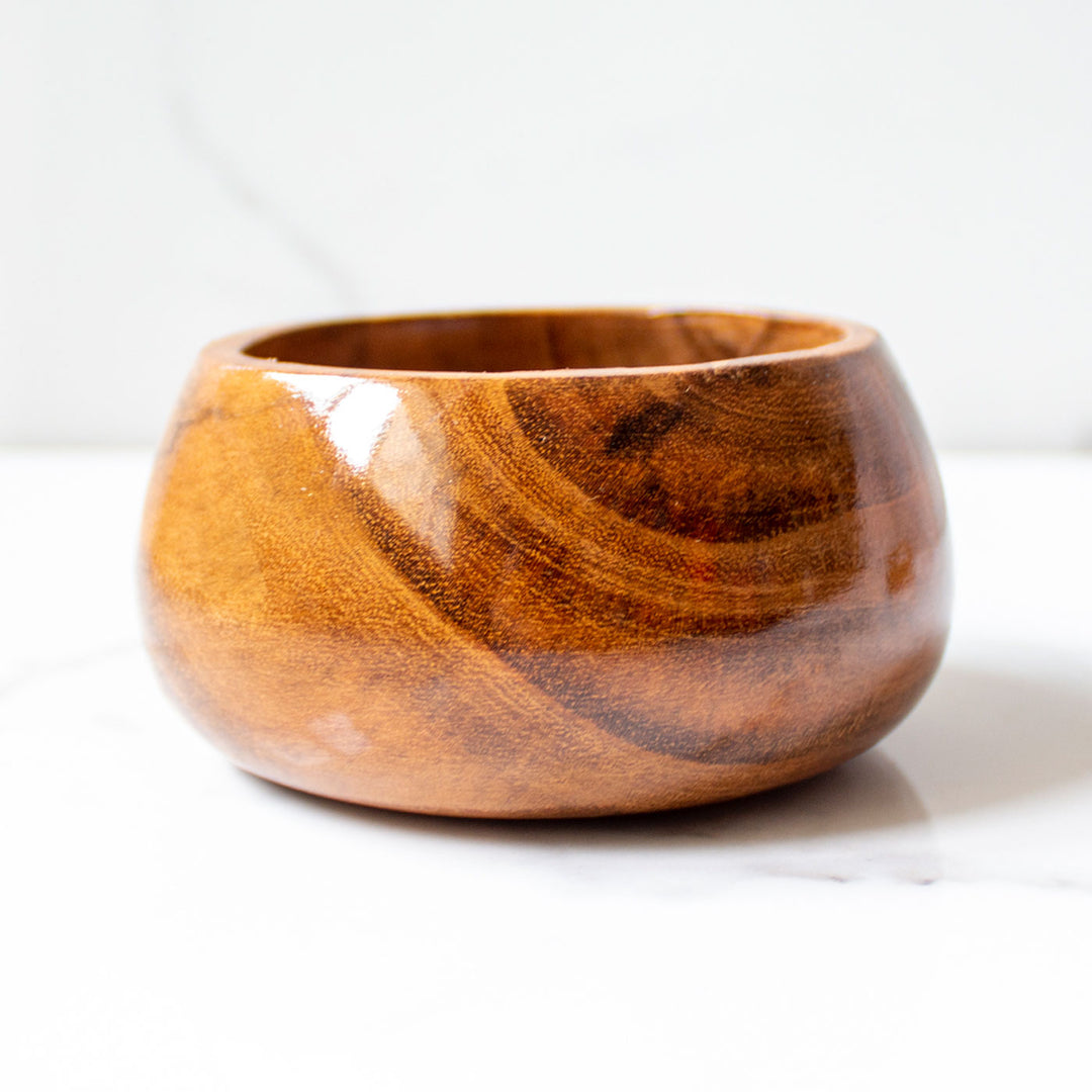 Handcrafted Rosewood Bowls - Set of 2
