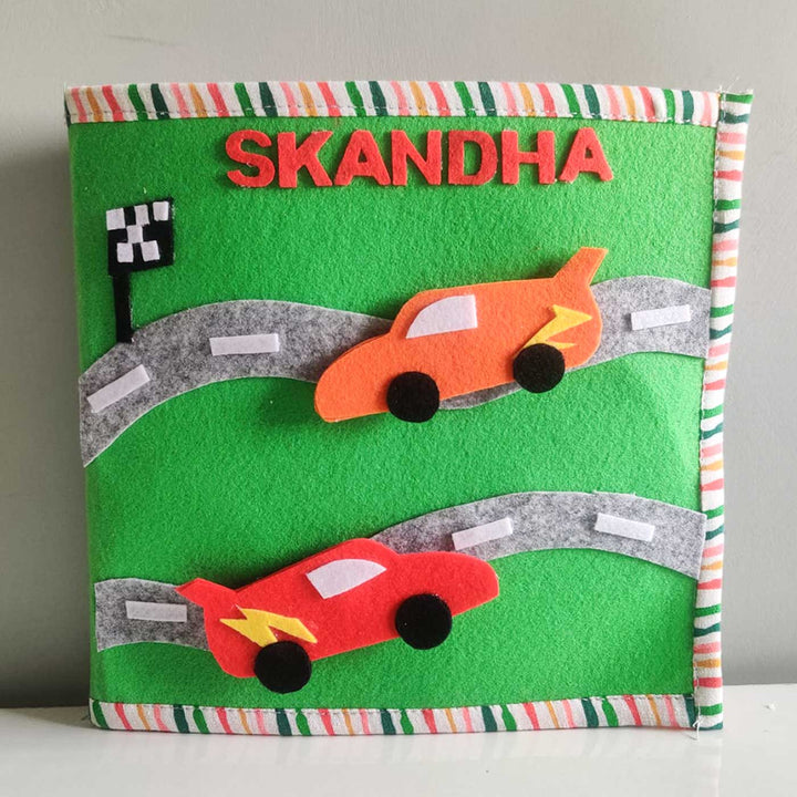 Handmade Vehicles Activity Book Felt Toy
