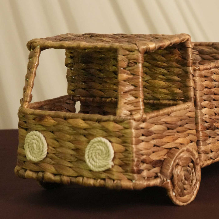 Handmade Water Hyacinth Truck Basket