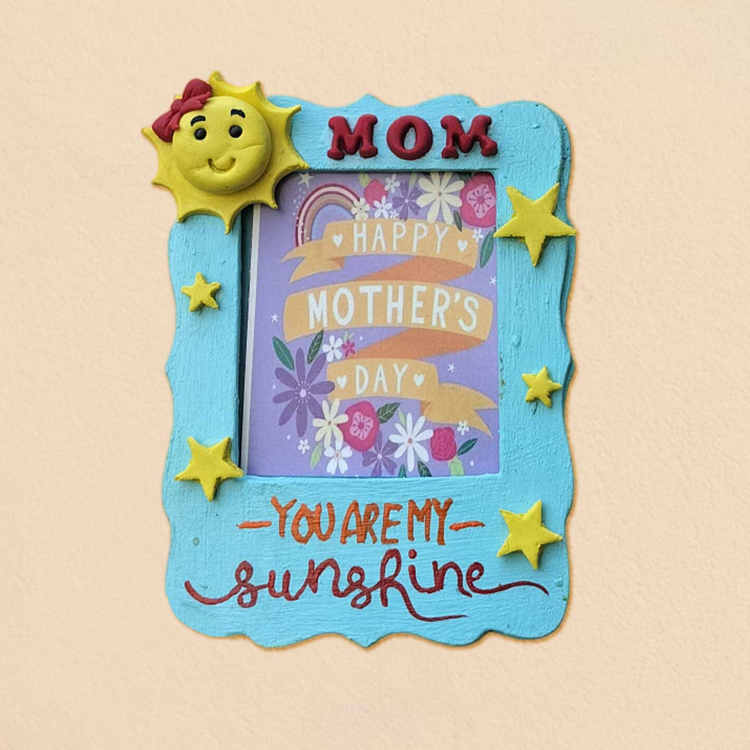 Handcrafted "You Are My Sunshine" MDF & Cold Porcelain Clay Fridge Magnet