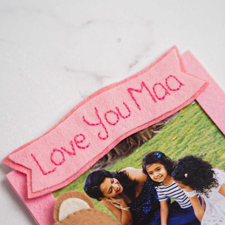 Photo Personalized Handmade Teddy Theme Felt Fridge Magnet