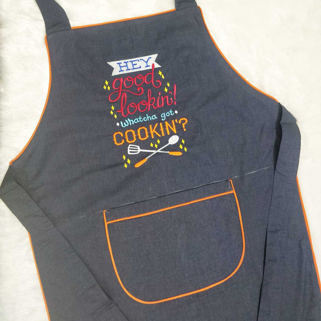 Personalized Embroidered Cooking Theme Apron