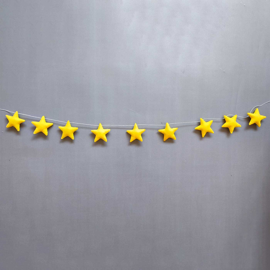 Handmade Stars Theme Felt Bunting For Kids